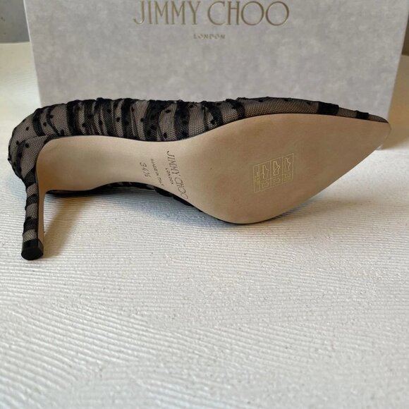 Jimmy Choo Romy Pumps size 34.5 leather dotted design - Picture 5 of 7